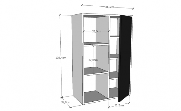 Box 6P Blanc/Chêne – Image 4